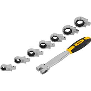 Jogo de chaves estrela com catracas intercambiáveis, 8 mm a 19 mm, VONDER