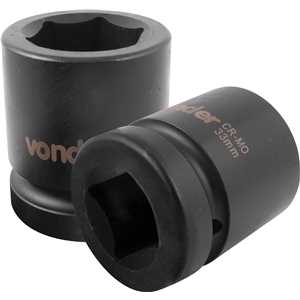Soquete sextavado de impacto, encaixe de 1" x 33,0 mm, VONDER