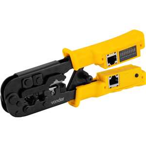 Alicate crimpador 4 em 1, para cabos de rede e dados, AC 410 VONDER
