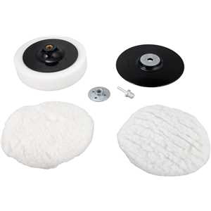 Jogo de discos para lixar e polir 7" e suporte com pluma (sistema fixa fácil), VONDER
