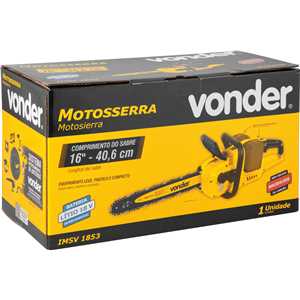Motosserra, bateria intercambiável de 18 V + 18 V (36 V), sem baterias e sem carregador, IMSV 1853B, VONDER