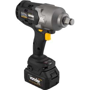 Chave de impacto, bateria 20 V, encaixe de 3/4", fonte de carregamento bivolt automático, CIV 234B, VONDER PLUS
