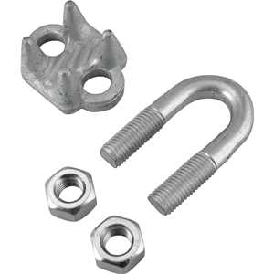 Clips para cabo de aço 1" - 25,40 mm, pesado, VONDER PLUS