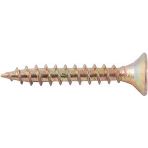Parafuso madeira chipboard, cabeça chata, fenda cruzada/pozidrive, 6,0 mm x 40,0 mm, VONDER