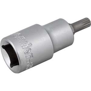 Soquete multidentado, curto, com encaixe de 1/2", M6, VONDER
