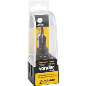 Fresa com dentes de vídea/metal duro, para cabeça cônica, 10 mm, VONDER PLUS