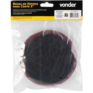 Boina de espuma para corte 5", para politriz rotativa ou roto-orbital, VONDER