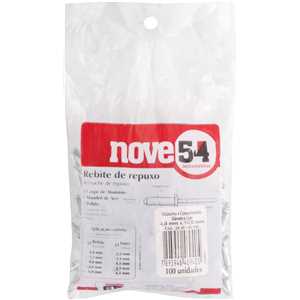 Rebite de repuxo 4,0 mm x 10,0 mm, pacote com 100 peças NOVE54