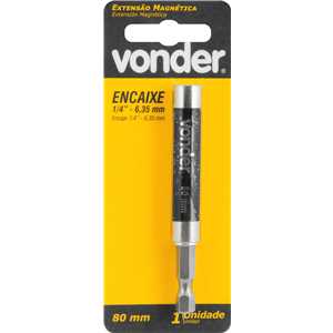 Extensão magnética de 1/4" x 80 mm, VONDER