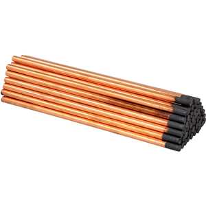Eletrodo de carvão grafitado cobreado, para corte, chanfro e goivagem, 3/8" x 12", VONDER