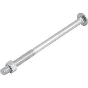 Parafuso francês zincado, 3/8" x 6", com porca, VONDER