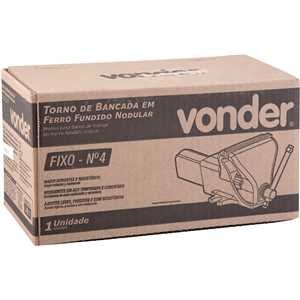 Torno de bancada fixo, n° 4, em ferro fundido nodular, VONDER