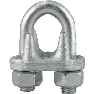 Clips para cabo de aço 1" - 25,40 mm, pesado, VONDER PLUS