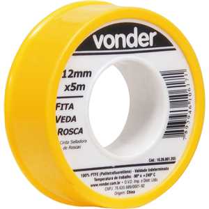 Fita veda-rosca 12 mm x 5 m VONDER