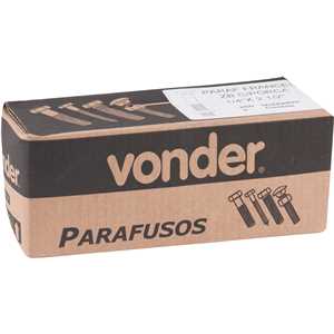 Parafuso francês zincado, 1/4" x 2.1/2", com porca, VONDER