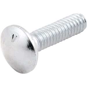 Parafuso francês zincado, 1/4" x 1", com porca, VONDER