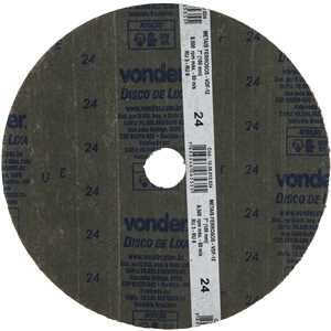 Disco de lixa costado em fibra, 7", grão 24  VDF 12, VONDER