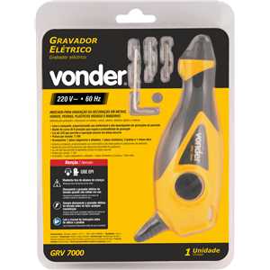 Gravador elétrico, 10 W, 220 V~, GRV 7000, VONDER