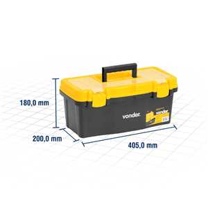 Caixa para ferramentas, plástica, 40,5 cm x 20,0 cm x 18,0 cm, CPV 0405, VONDER