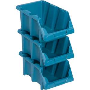 Gaveteiro plástico, nº 5, 12,0 cm x 15,0 cm x 26,0 cm,modelo prático, azul, VONDER