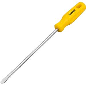 Chave de fenda 1/4" x 8", aço cromo vanádio, com ponta magnetizada, VONDER