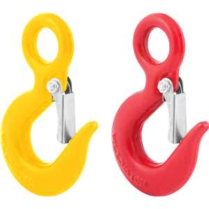 Gancho de aço com olhal, 0,75 toneladas, 1/4", com trava, VONDER