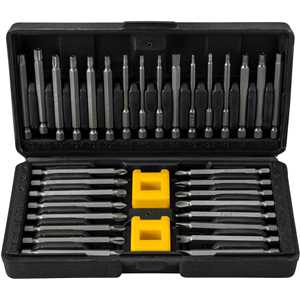 Jogo de bits e ponteiras, com 35 peças, corpo fino, encaixe sextavado 1/4", VONDER