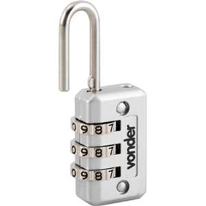 Cadeado com segredo, cinza, 20 mm, VONDER