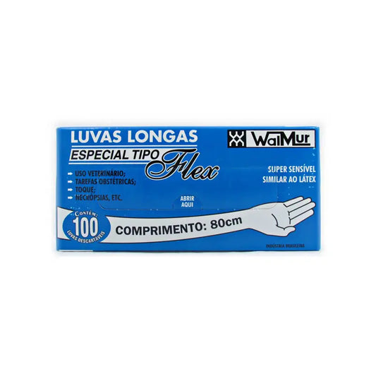 Luva Descartável Especial Flex 80Cm