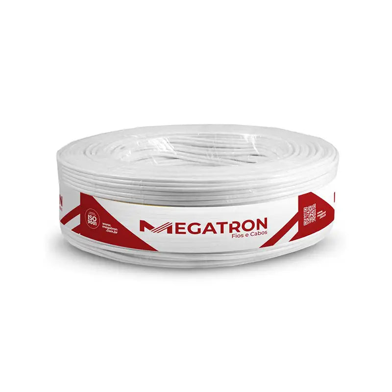Fio Paralelo 1,0Mm Nº16 Branco Megacabos 100M