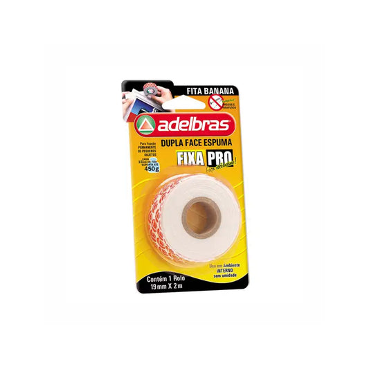 Fita Dupla Face Banana 19X2 Adelbras