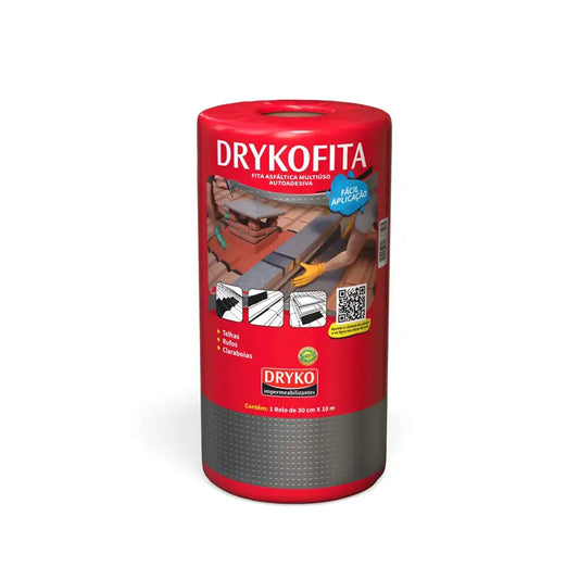 Impermeabilizante Fita 0,30X10m Dryko Alumínio Rolo