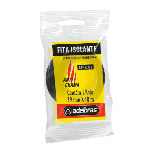 Fita Isolante 10Mx19mm Pvc Adelbras C60