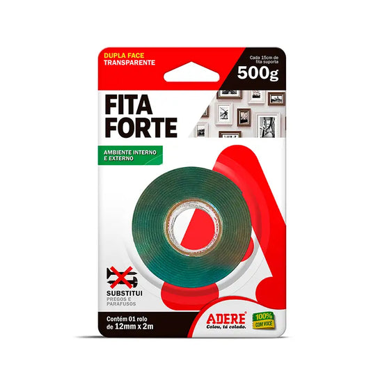 Fita Dupla Face Transparente 12X02m Adermax