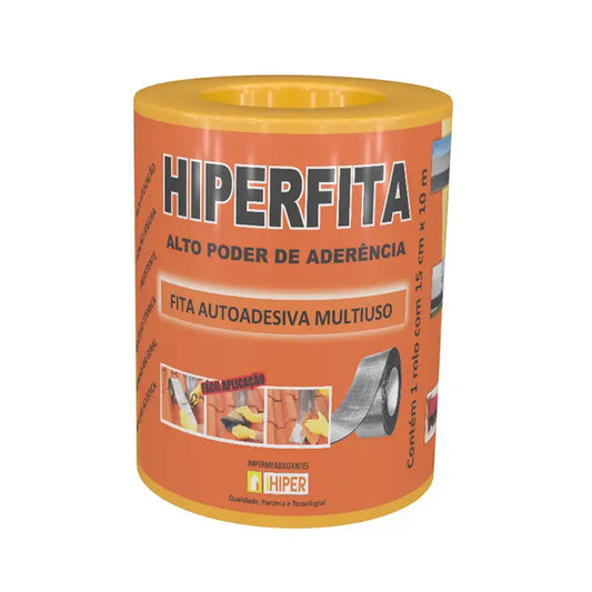 Impermeabilizante Fita 0,15X10m Hiper Alumínio Rolo