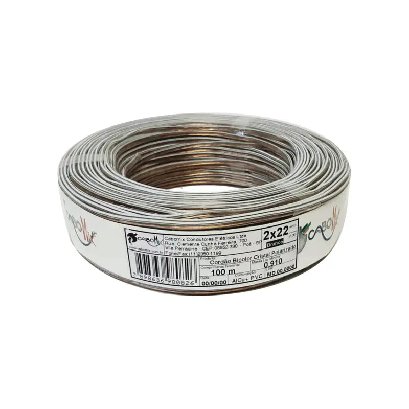 Fio Cristal P/Som2x22=0,30Mm Cabomix 100M