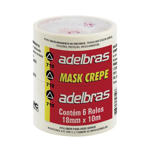 Fita Crepe 18Mmx10m Adelbras C6