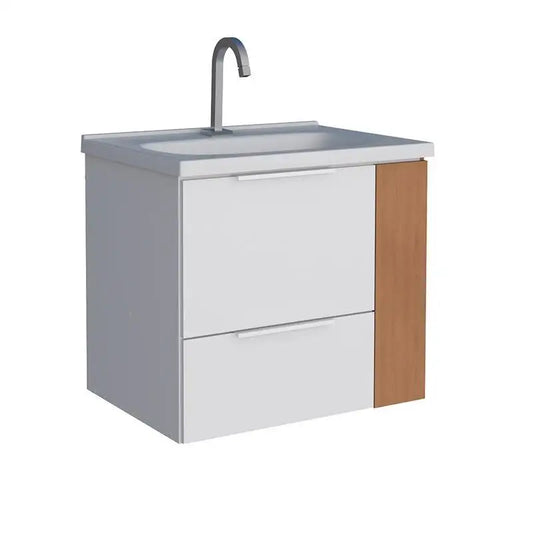 Gabinete Banheiro 60X63x46 Madeira Cosmos Branco