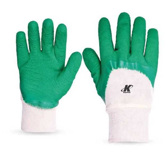 Luva Malha Banhada Látex Verde Kalipso