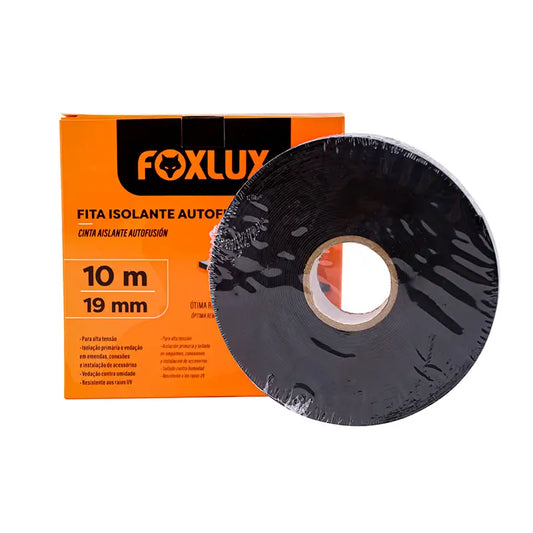 Fita Isolante 10Mx19mm Auto Fusão Foxlux
