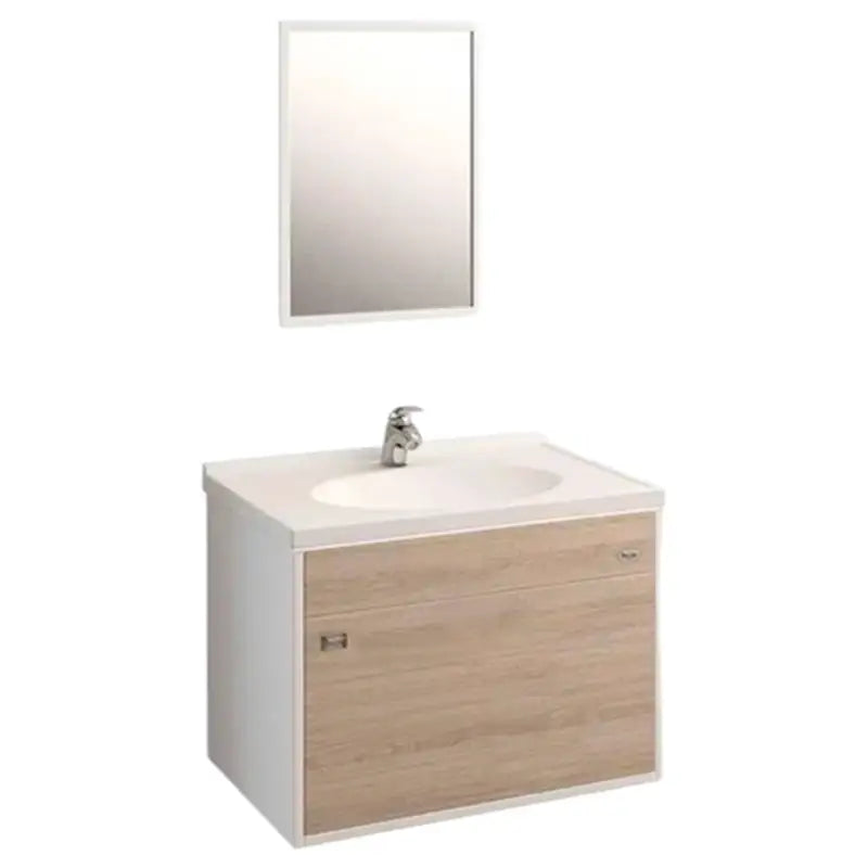 Gabinete Banheiro C/Espelho Branco Allure 56Cm