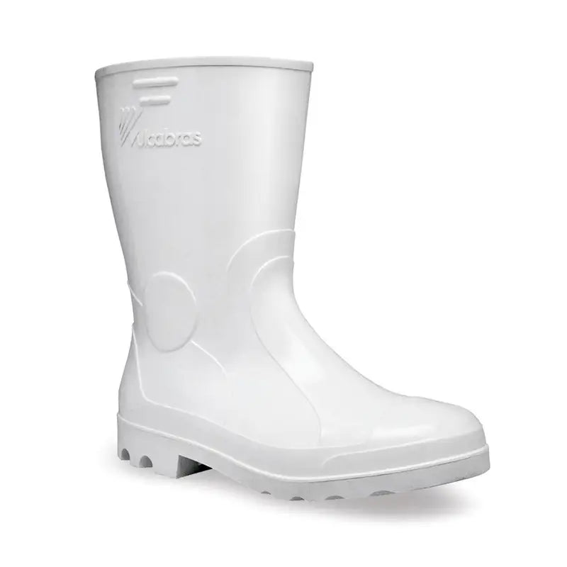 Bota Vulcabras Branca Pvc Cano Médio S/Forro 43