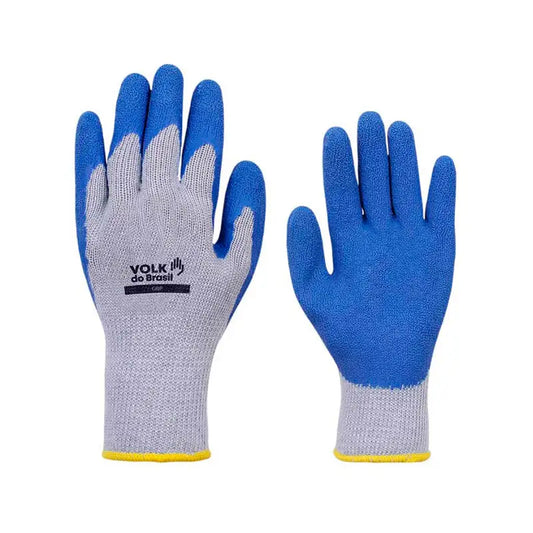 Luva Malha Banhada Látex Azul 9 Volk