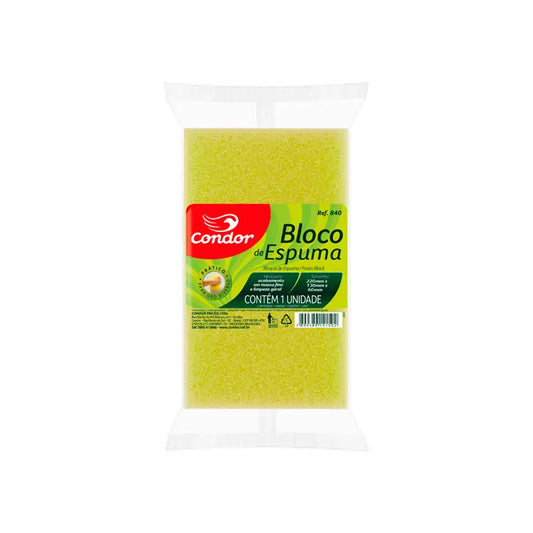 Espuma Pedreiro Bloco Amarelo 22X13x6 Condor 840