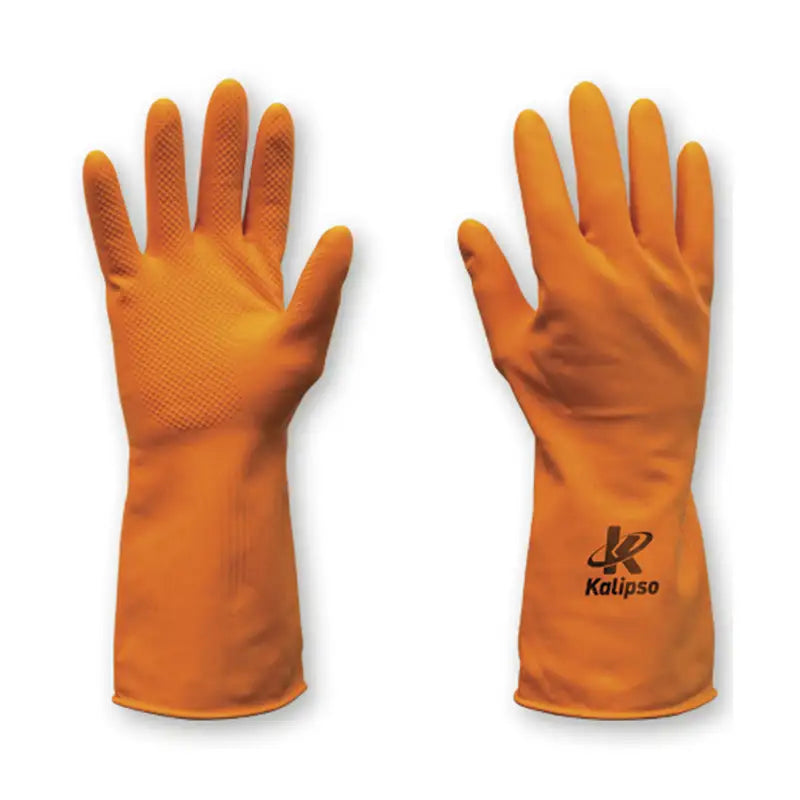 Luva Látex Laranja Reforçado G Kalipso