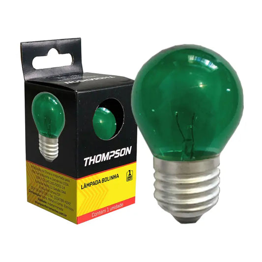 Lâmpada Bolinha 07X127 Verde Thompson C10