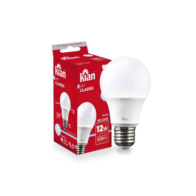 Lâmpada Led 12W 6500K Kian C10