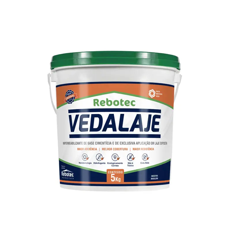 Impermeabilizante P/Lajes Cinza 5Kg Rebotec
