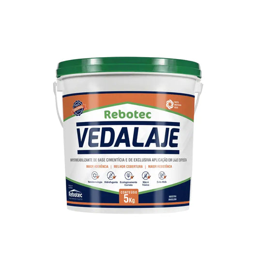 Impermeabilizante P/Lajes Cinza 5Kg Rebotec