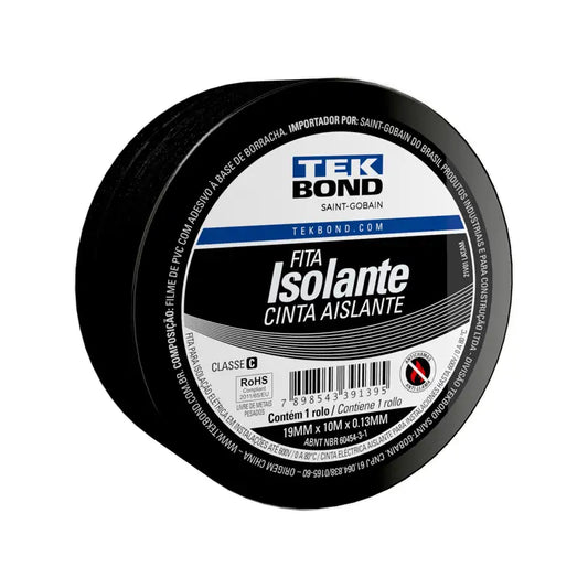 Fita Isolante 10Mx19mm Tekbond C10